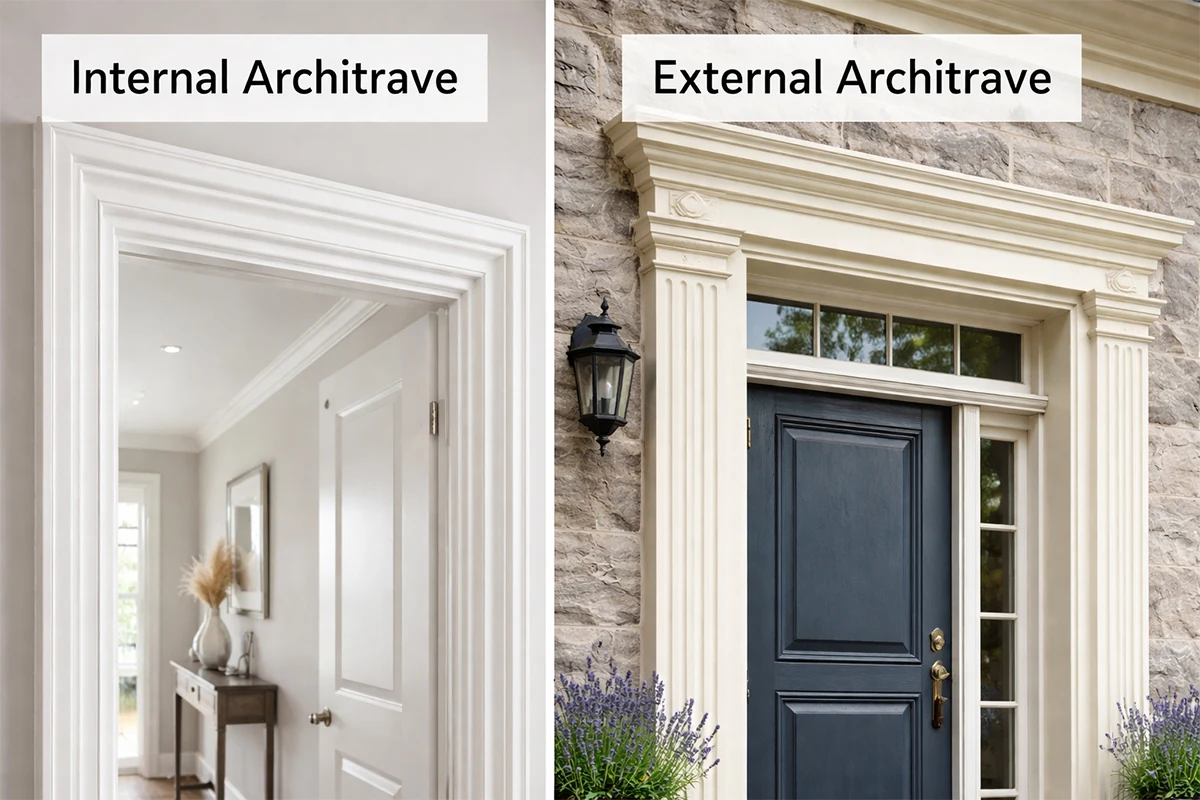 Internal vs External Architraves