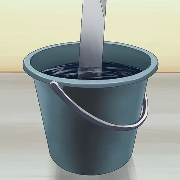 bucket of water