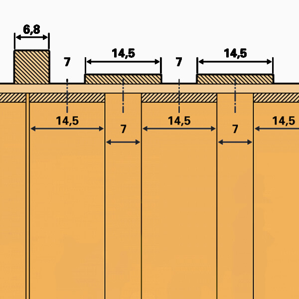 Plank Spacing